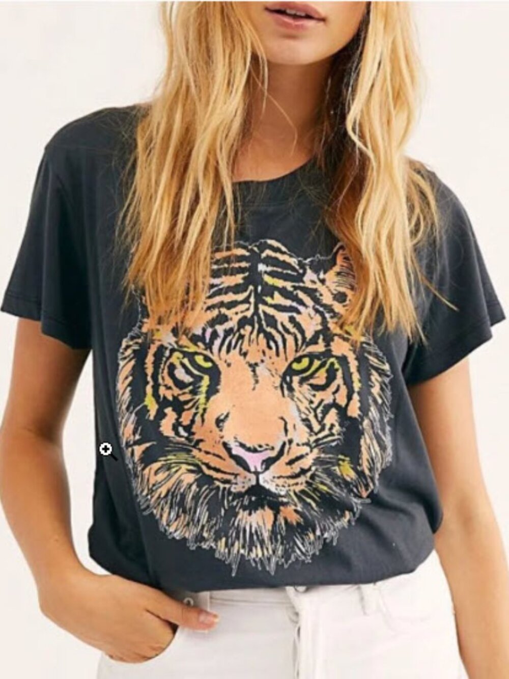 Free People x Daydreamer Tiger Tee Bodysuit Size Small.
